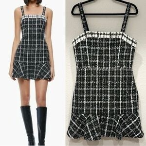 NWT Alice‎ and Olivia Black and White Kaida Dress